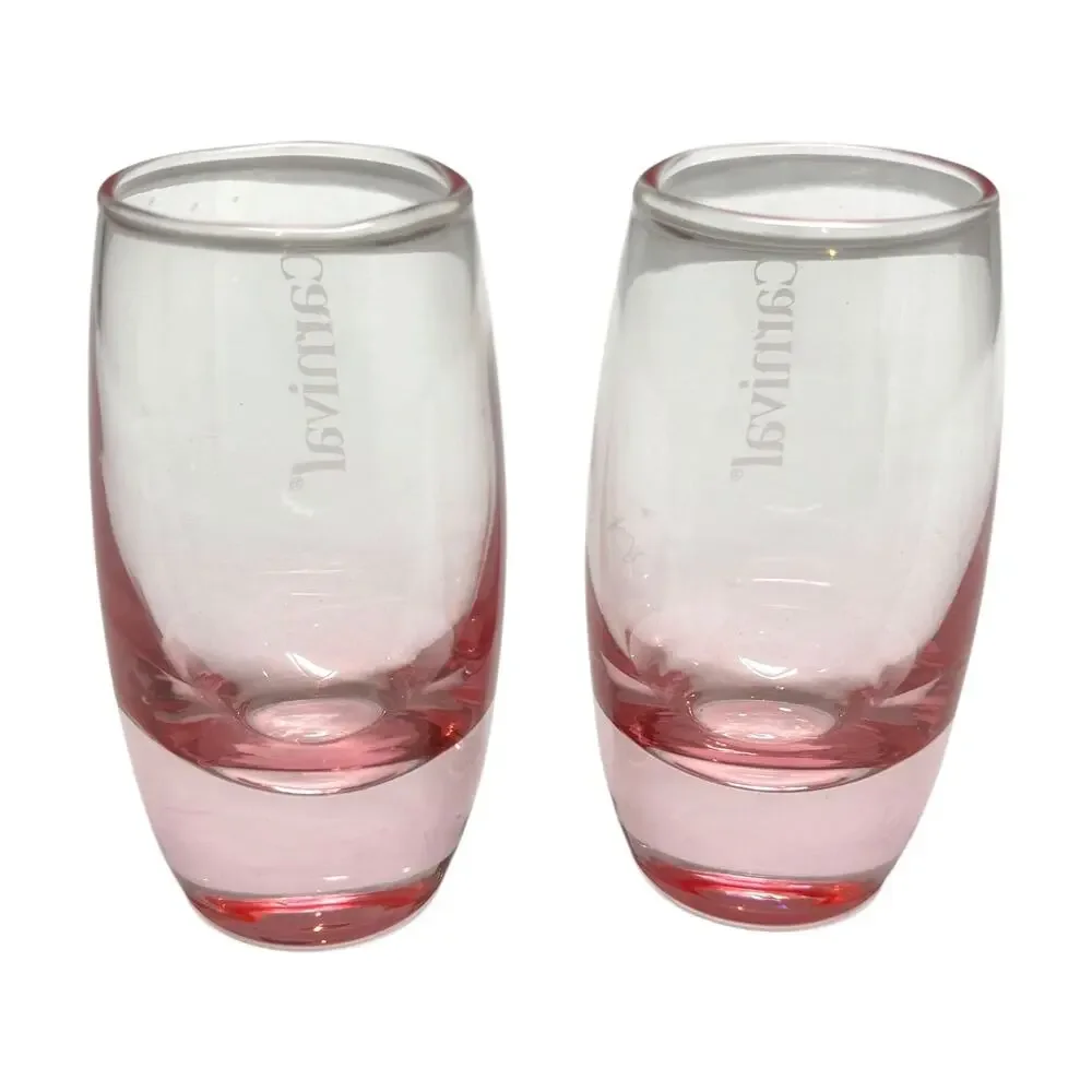 Carnival Cruise Shot Glasses Set of 2 Pink